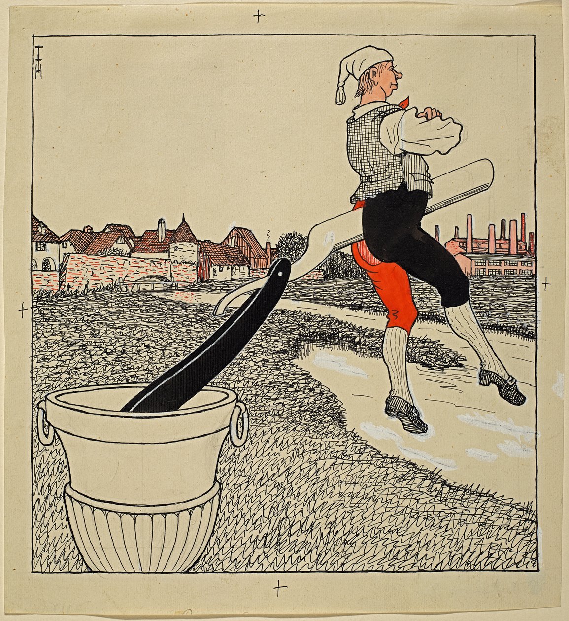 En ordentlig skilsmisse, Simplicissimus XXV/9 af Thomas Theodor Heine