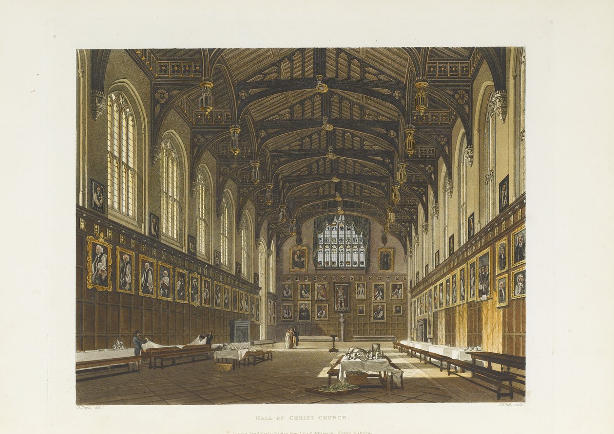 Hall of Christ Church, 1814 af Thomas Tomkins
