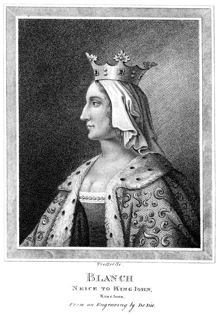 Blanche af Castilla 1188-1252, niece til kong John. af Thomas Trotter