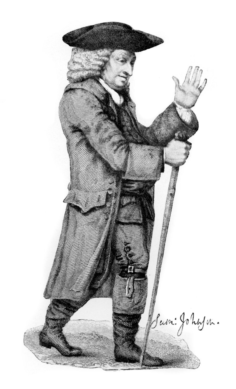 Dr. Johnson, engelsk litterær figur, 1912 af Thomas Trotter
