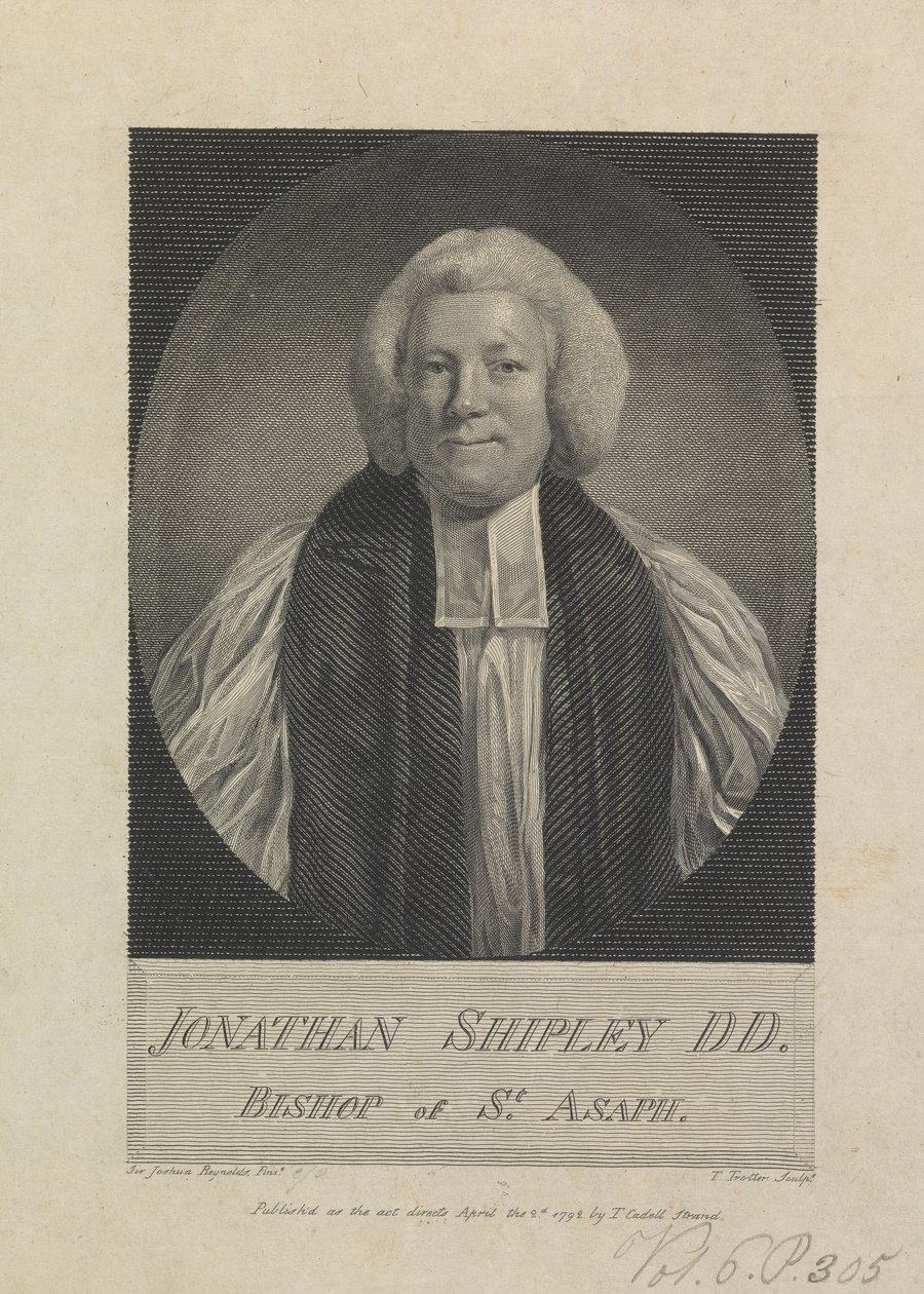 Jonathan Shipley, biskop af St. Asaph af Thomas Trotter