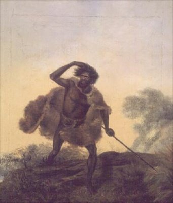 Aborigine med spyd af Thomas Tyrwhitt Balcombe