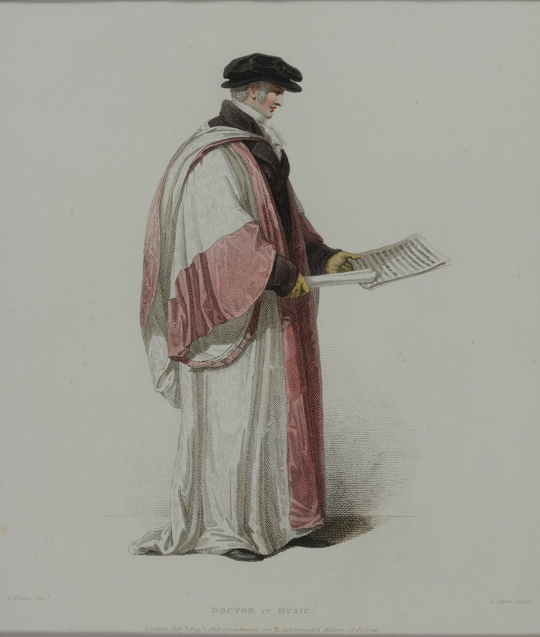 Doctor of Music, graveret af J. Agar, udgivet i R. Ackermanns 
