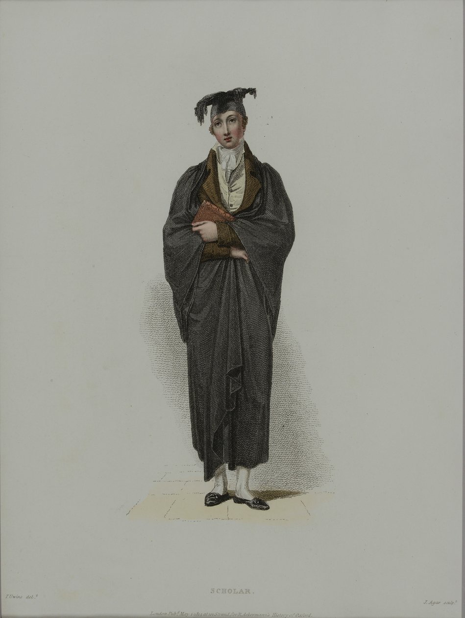 Scholar, graveret af J. Agar, udgivet i R. Ackermanns 