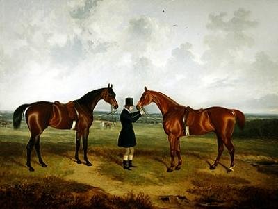 Før jagten (olie på lærred) af Thomas W. Bretland