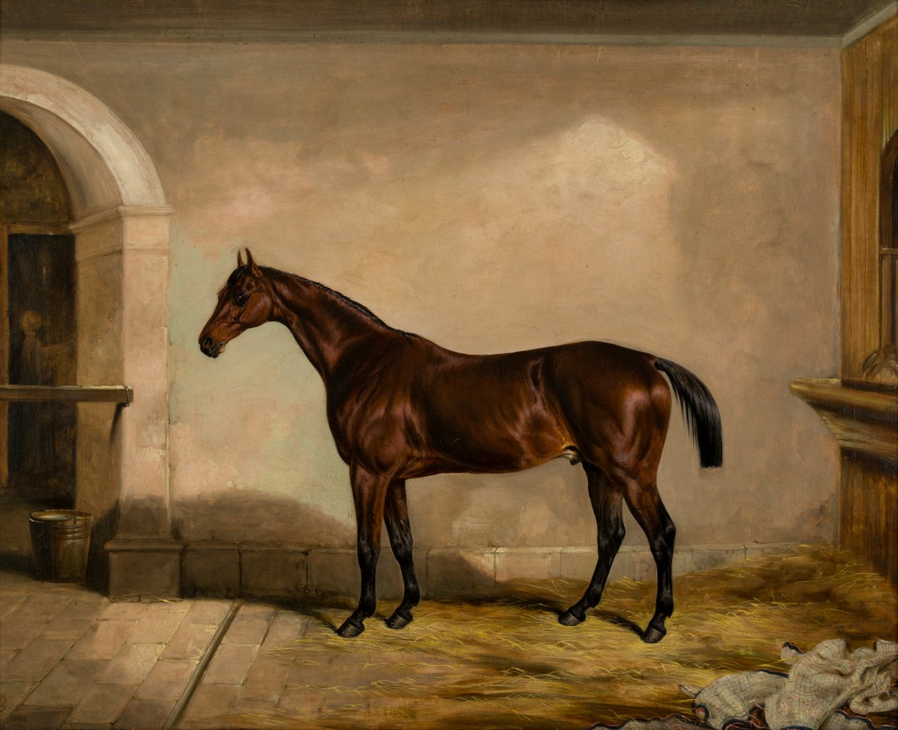 Teddy the Tiler: A Horse, ca. 1842 (olie på lærred) af Thomas W. Bretland