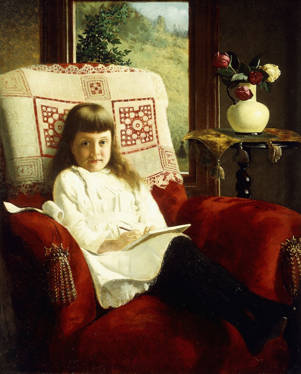 Mildred Wallace som ung pige, af Thomas Waterman Wood