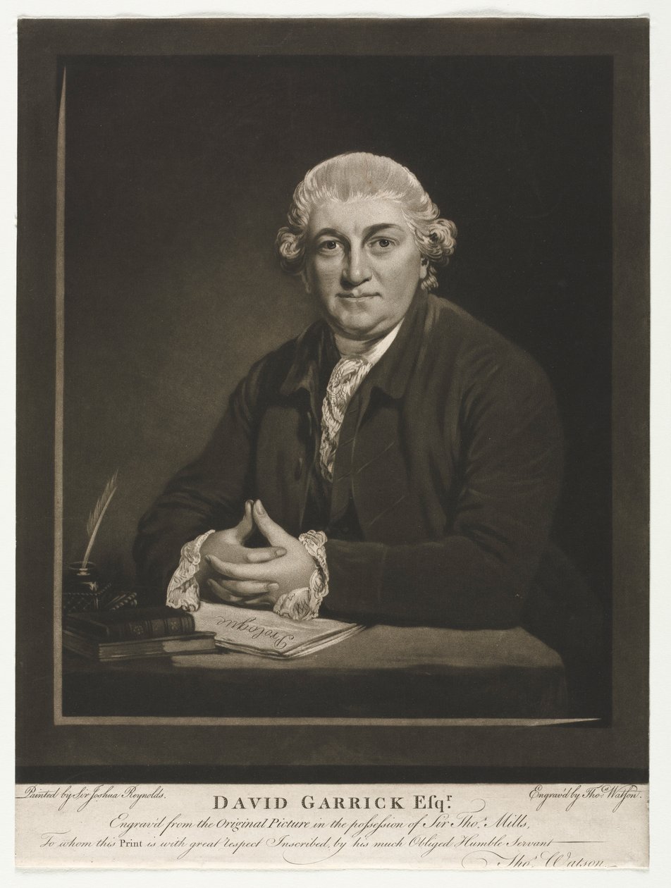 David Garrick, 1779. af Thomas Watson