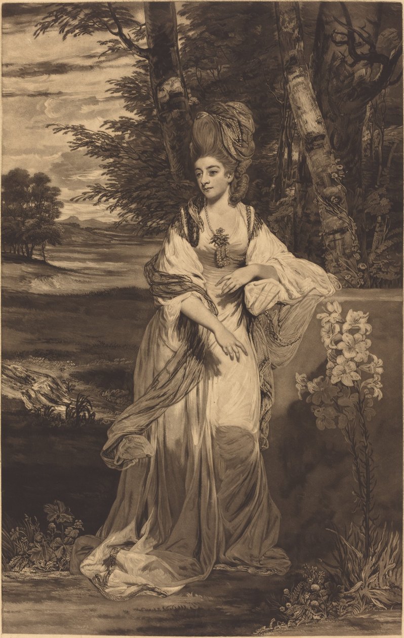 Catherine, Lady Bampfylde af Thomas Watson after Sir Joshua Reynolds