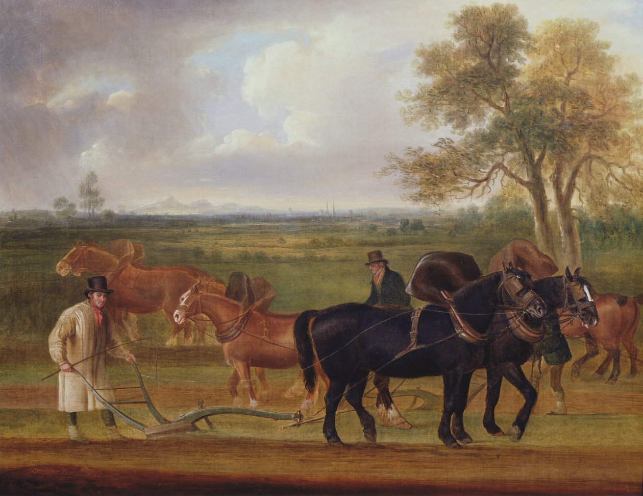 Kampen om pløjning, 1813 af Thomas Weaver