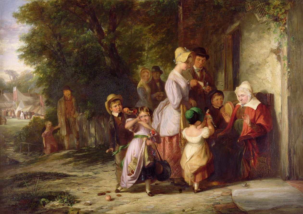 Hjemvendt fra messen af Thomas Webster