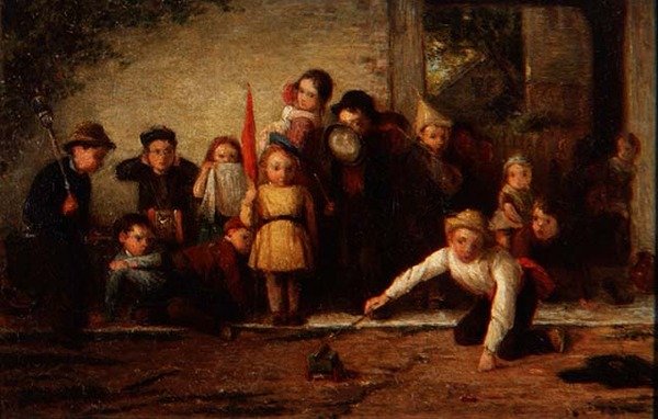 Frivillige ved Artilleri Praksis af Thomas Webster