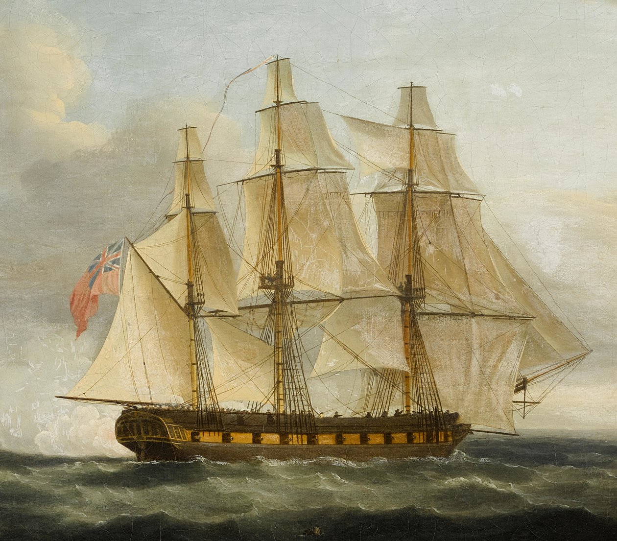 Den engelske fregat Boreas