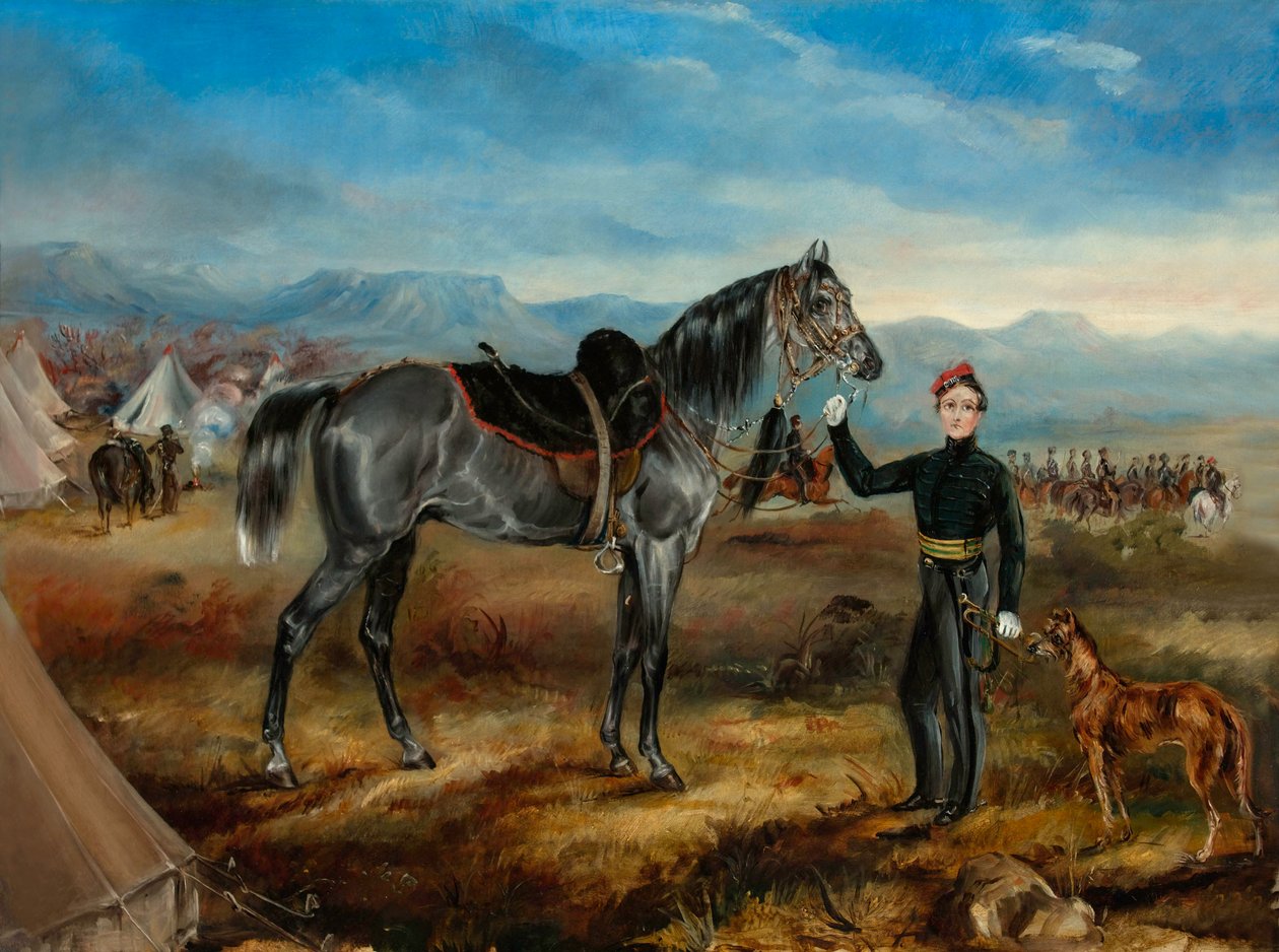 Charley, hesten af kaptajn T W Goodrich, Cape Mounted Riflemen af Thomas White Goodrich