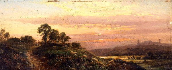 Crystal Palace (olie om bord) af Thomas Whittle