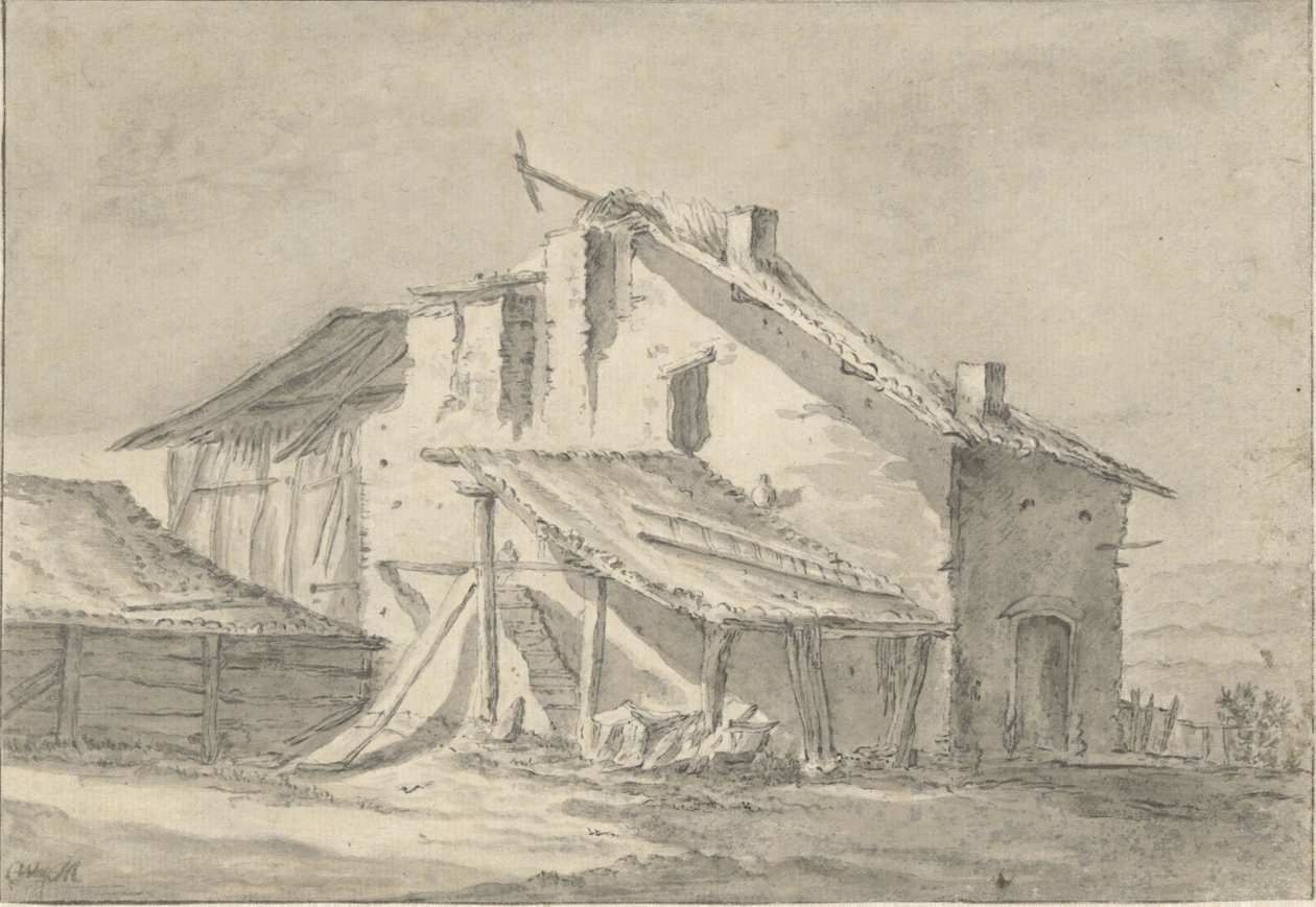 Forfalden stuehus af Thomas Wijck (attributed to)
