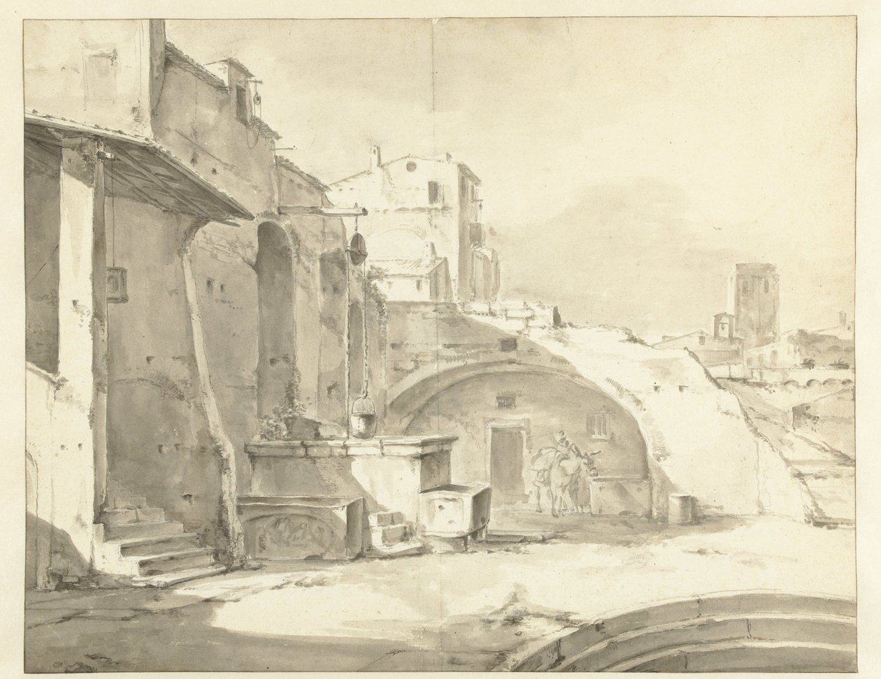 italiensk ruin af Thomas Wijck