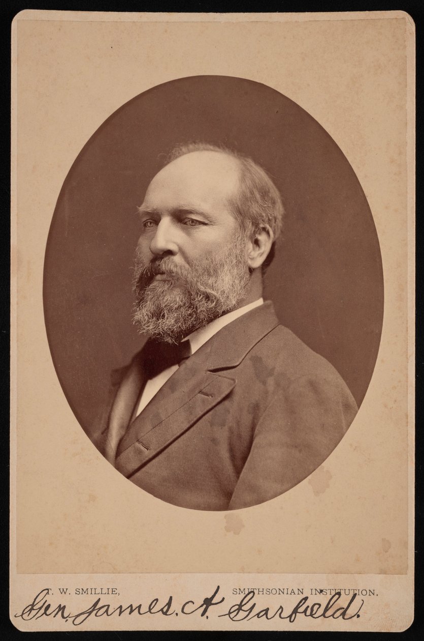 Portræt af James Abram Garfield 1831-1881, juni 1880. af Thomas William Smillie