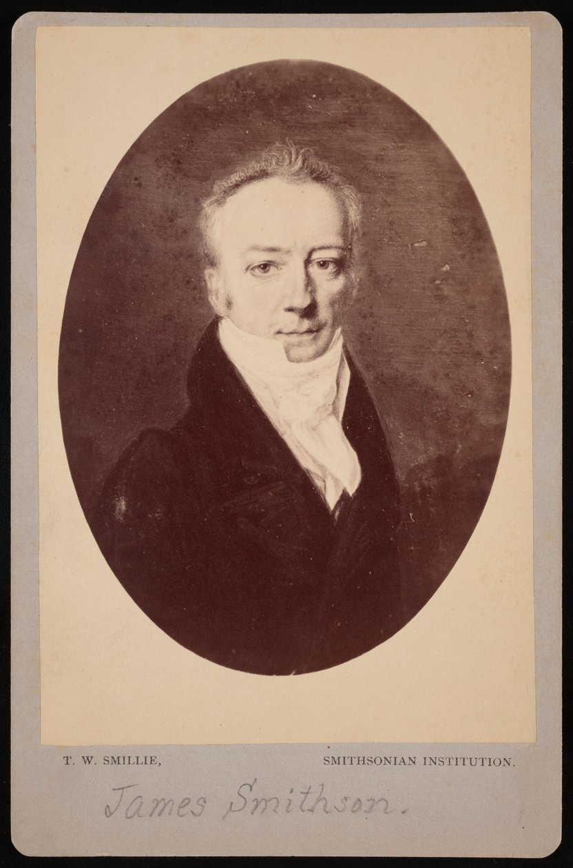 Portræt af James Smithson 1765-1829, 1816 fotograferet 1870