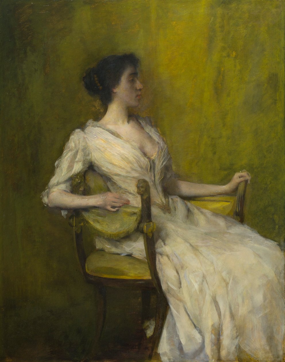 Dame i hvidt af Thomas Wilmer Dewing
