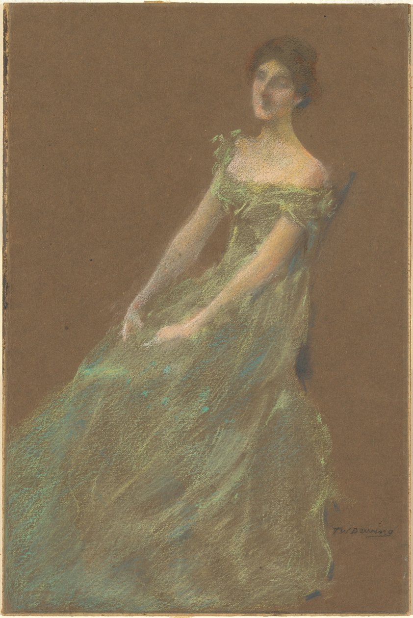 Den grønne kjole af Thomas Wilmer Dewing