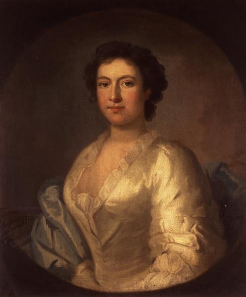 Portræt af sangerinden Susannah Maria Cibber af Thomas Wollaston