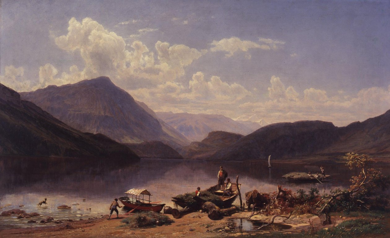 Landskab nær Rom af Thomas Worthington Whittredge