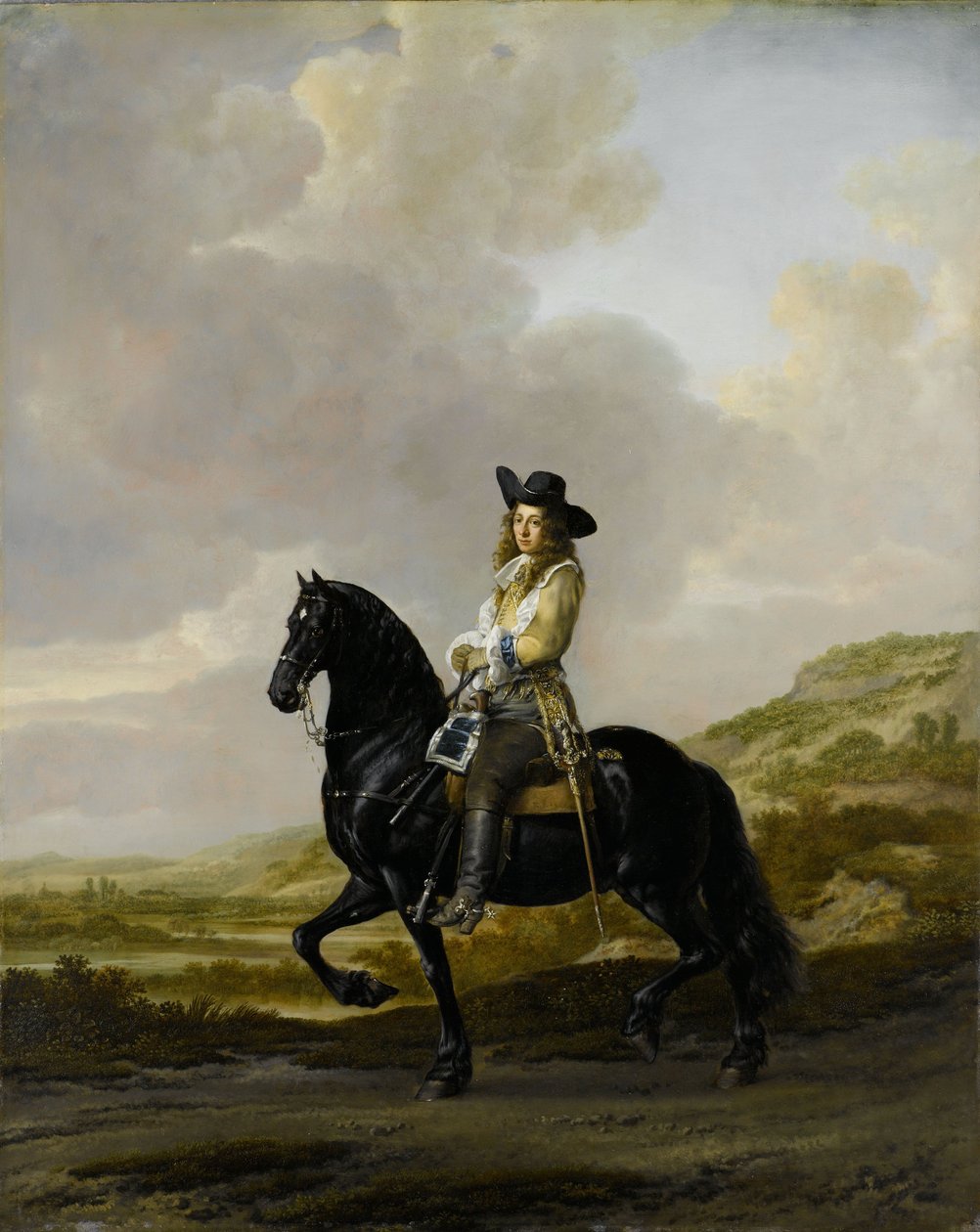 Pieter Schout til hest, 1660 (olie på kobber) af Thomas de Keyser