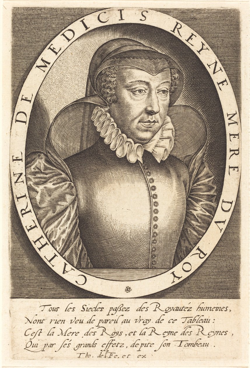 Catherine de Medici, dronning af Frankrig af Thomas de Leu