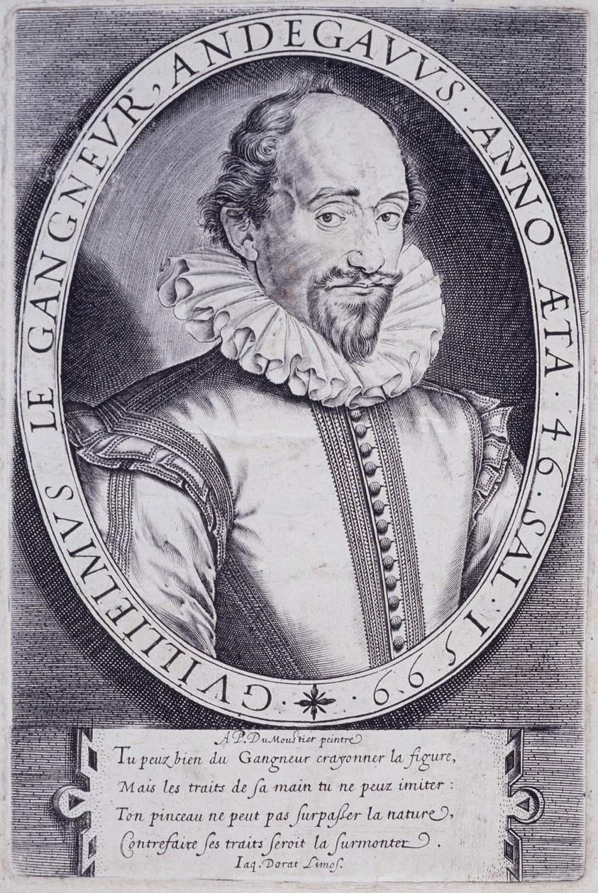Portræt af Guillaume Le Gangneur (1553-1624), sekretær for den franske konges kammer af Thomas de Leu