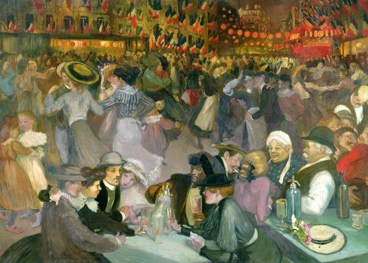 Bal den 14. juli af Théophile Alexandre Steinlen