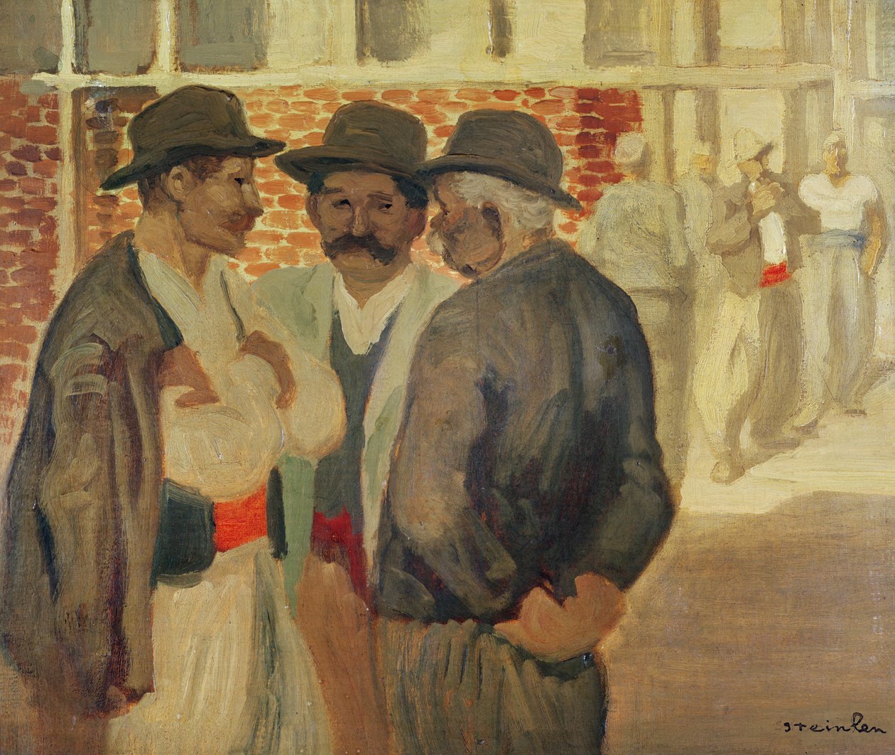 Bygningsarbejdere, af Théophile Alexandre Steinlen