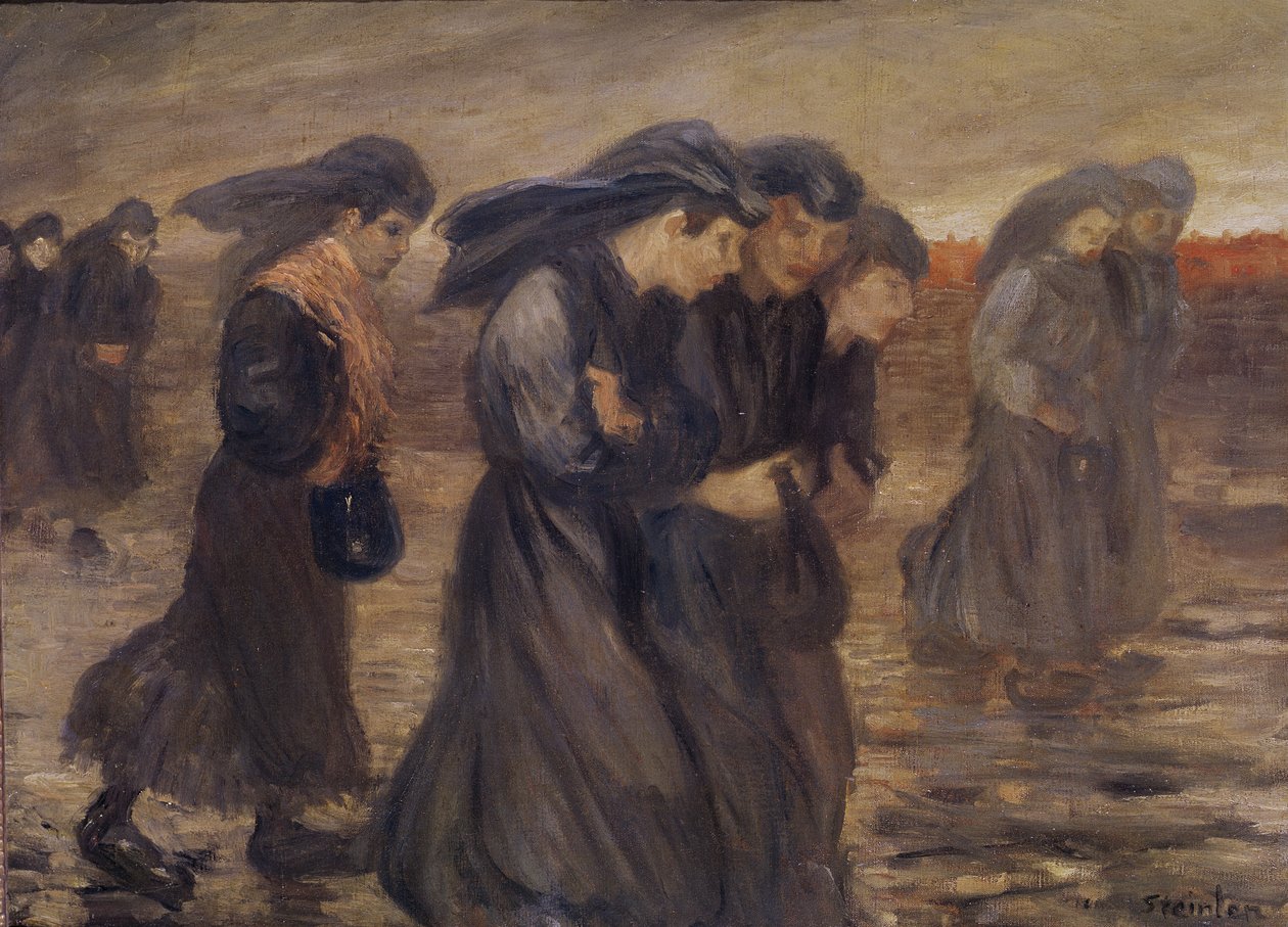 The Coal Graders, 1905 af Théophile Alexandre Steinlen