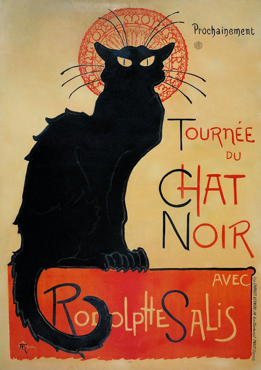 Black Cat Tour af Théophile Alexandre Steinlen