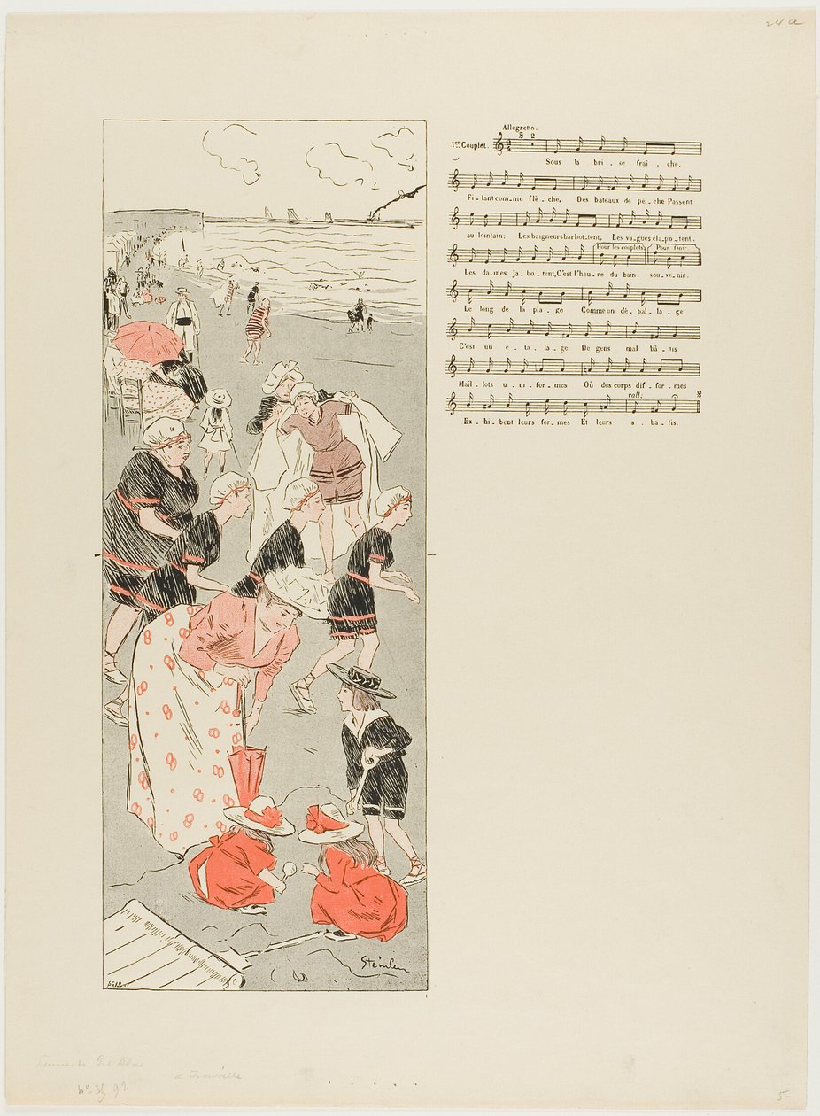 I Trouville af Théophile Alexandre Pierre Steinlen