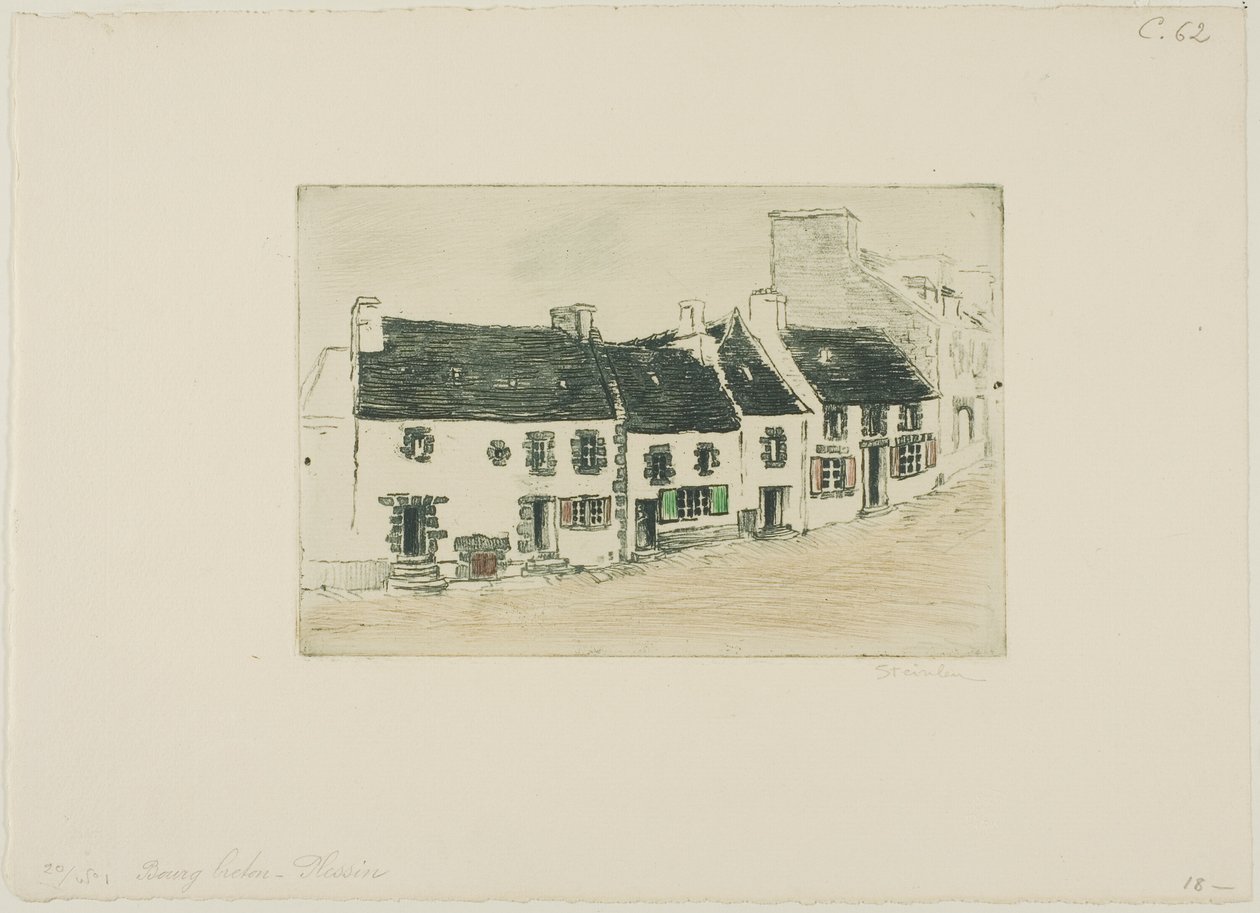 Bretonsk markedsby, Plestin af Théophile Alexandre Pierre Steinlen