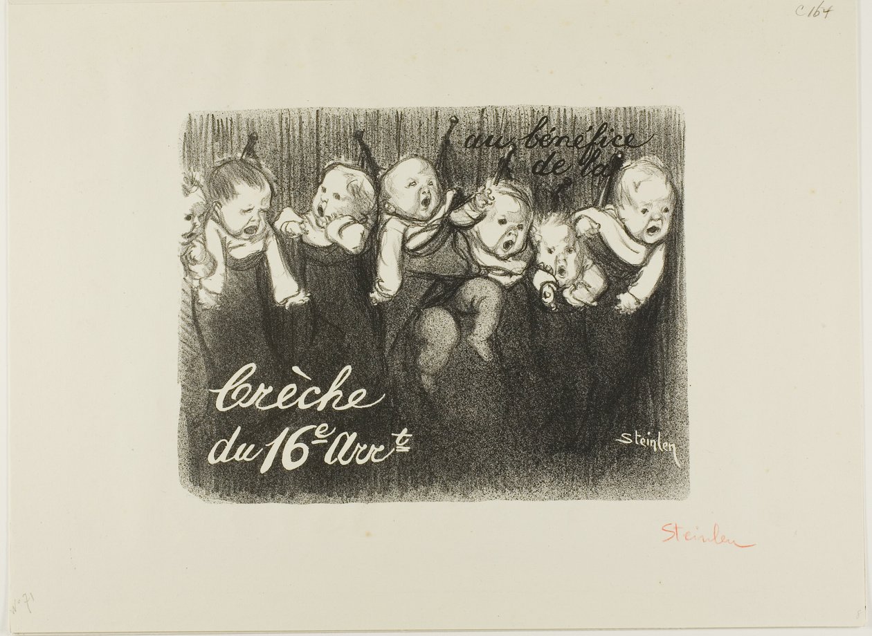 Til fordel for børnehaven i 16. arrondissement af Théophile Alexandre Pierre Steinlen