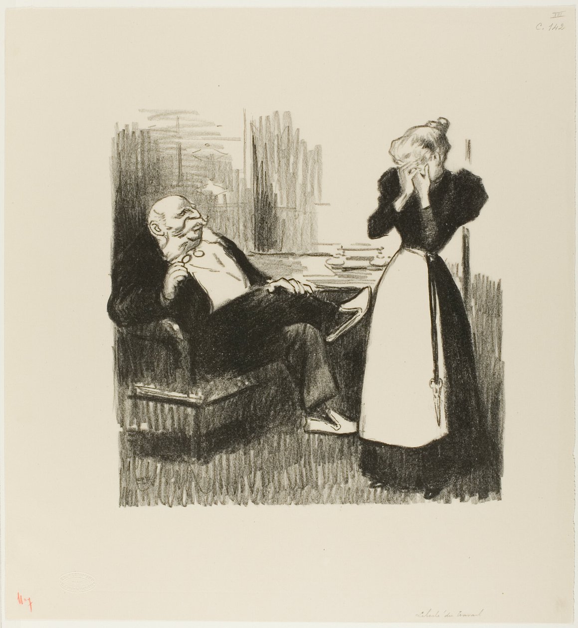 Frihed fra arbejde af Théophile Alexandre Pierre Steinlen