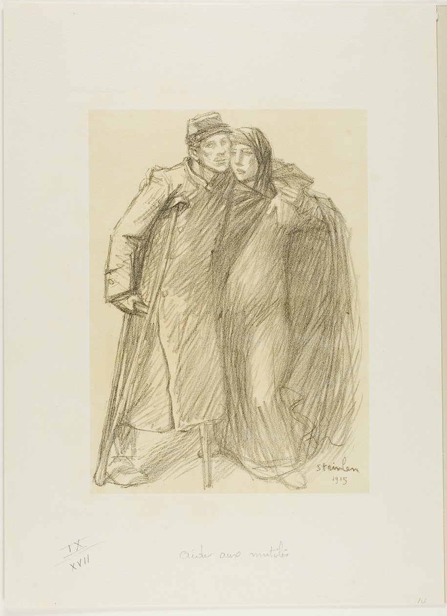 Hjælp til de sårede af Théophile Alexandre Pierre Steinlen