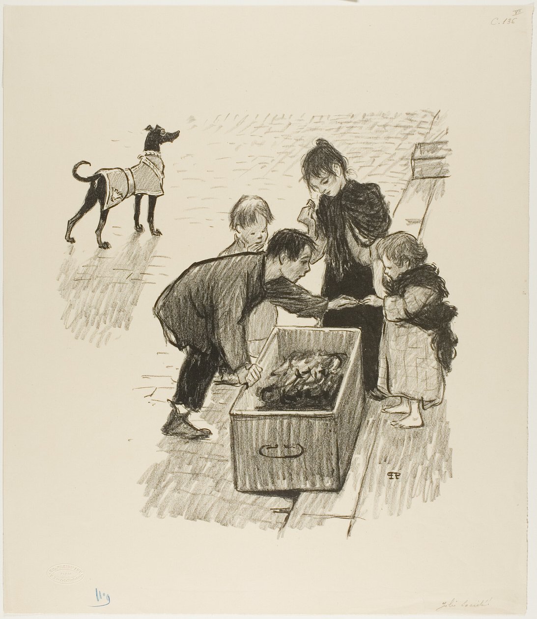 High society! af Théophile Alexandre Pierre Steinlen