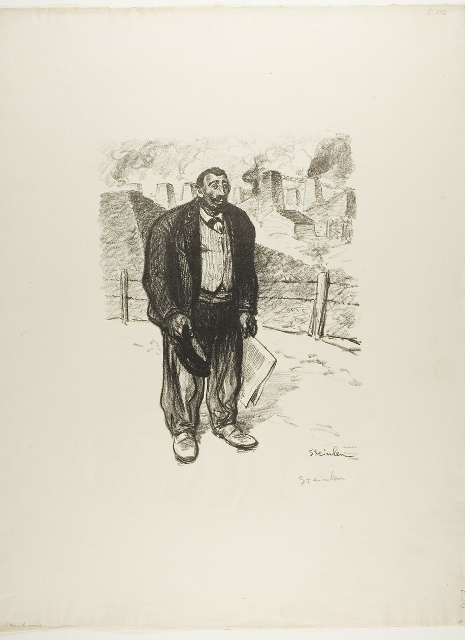 Ærlig arbejdstager af Théophile Alexandre Pierre Steinlen