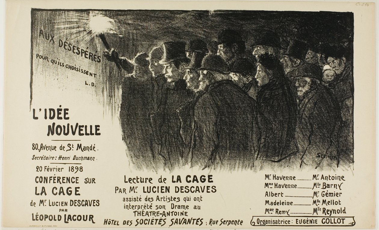 Den nye idé af Théophile Alexandre Pierre Steinlen