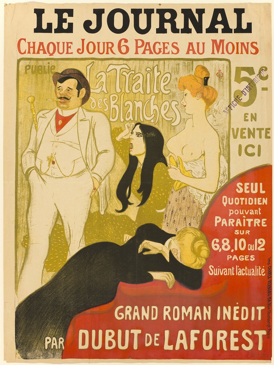 Den hvide slavehandel af Théophile Alexandre Pierre Steinlen