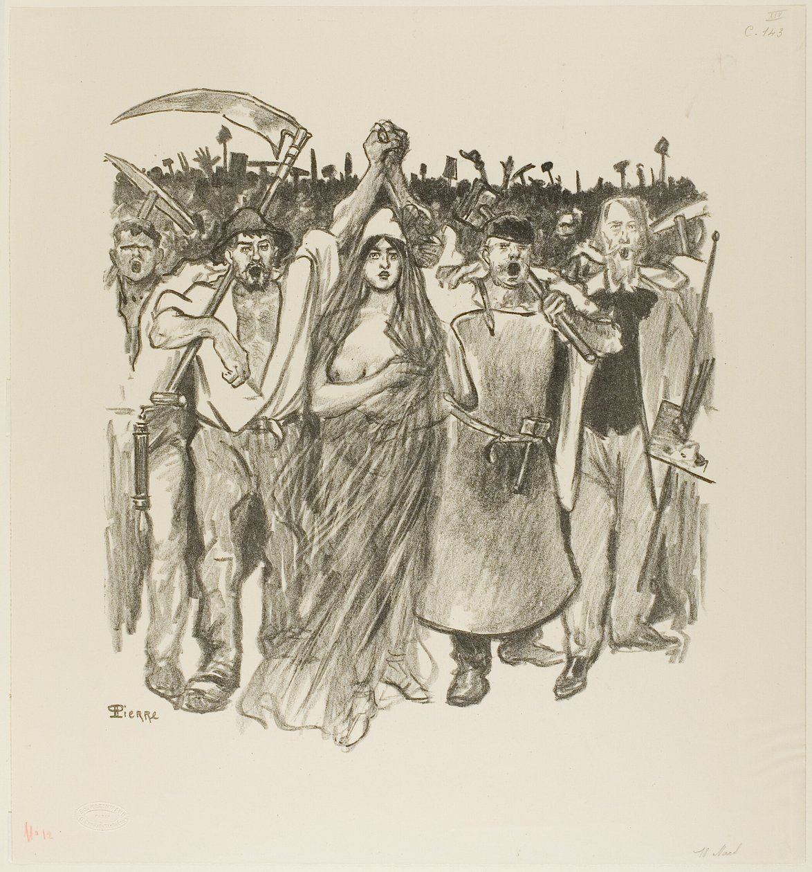 18. marts af Théophile Alexandre Pierre Steinlen