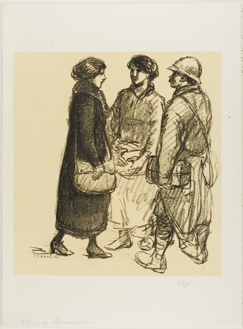 På orlov af Théophile Alexandre Pierre Steinlen
