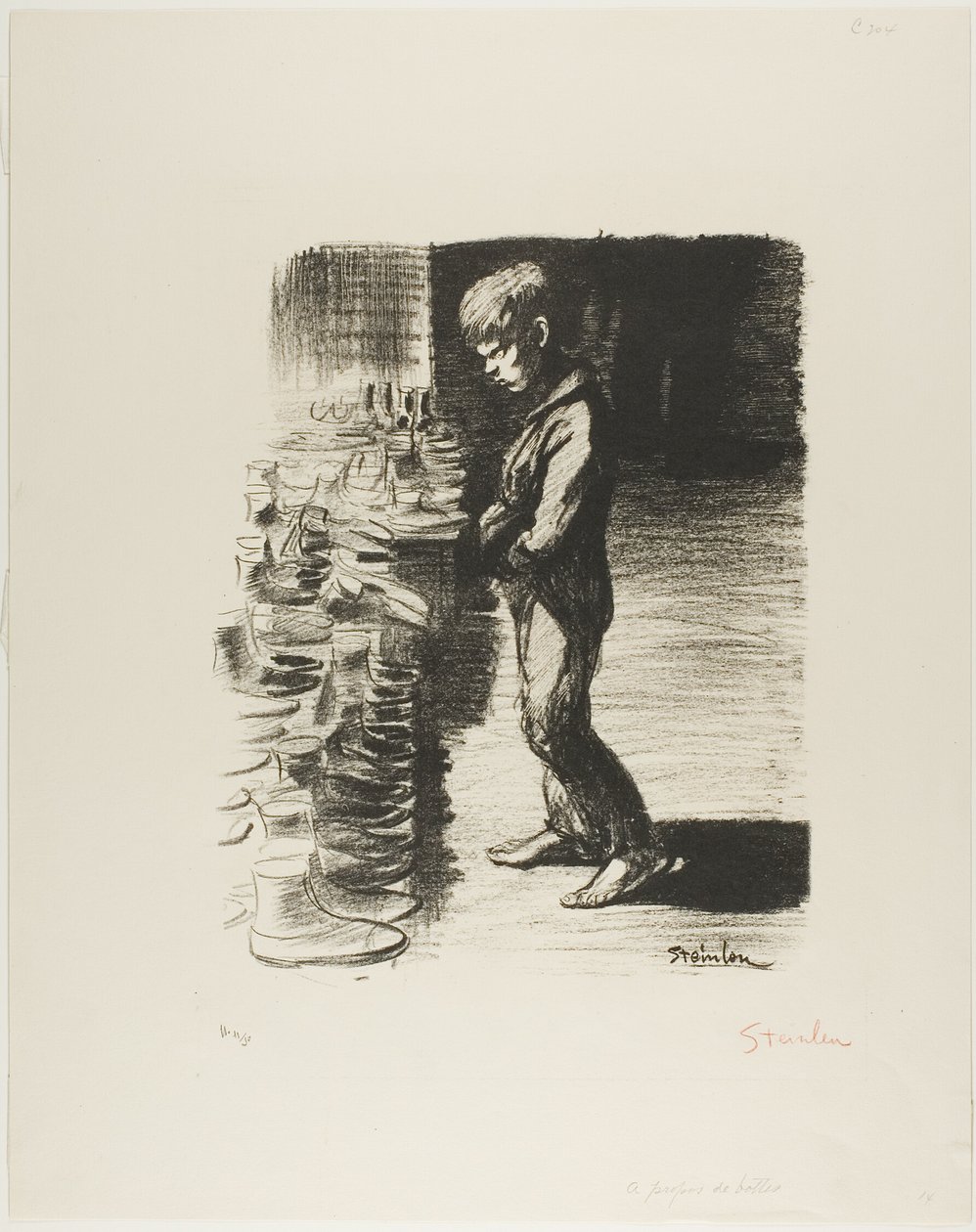 Om emnet støvler af Théophile Alexandre Pierre Steinlen