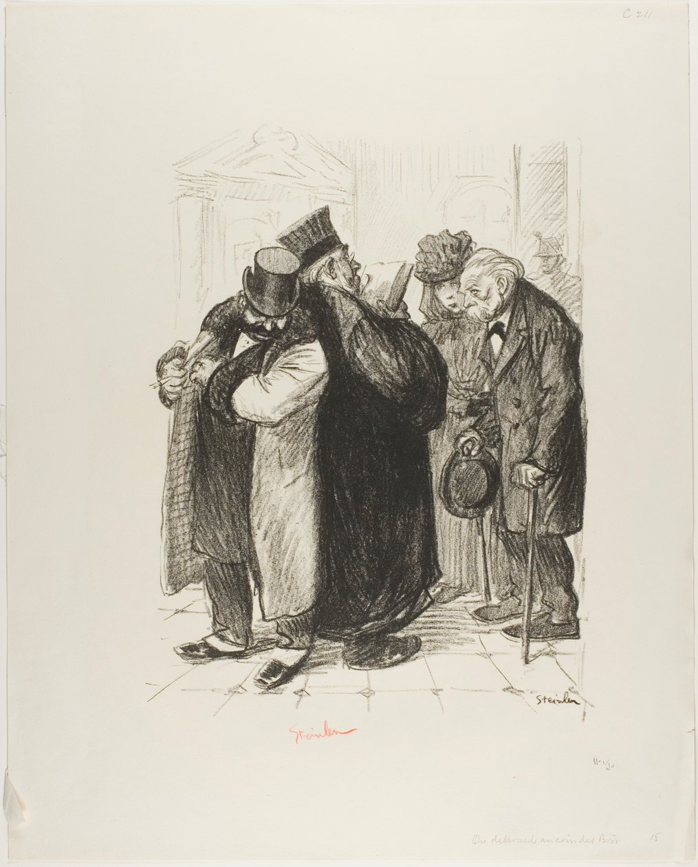 Man røver på lovens side af Théophile Alexandre Pierre Steinlen