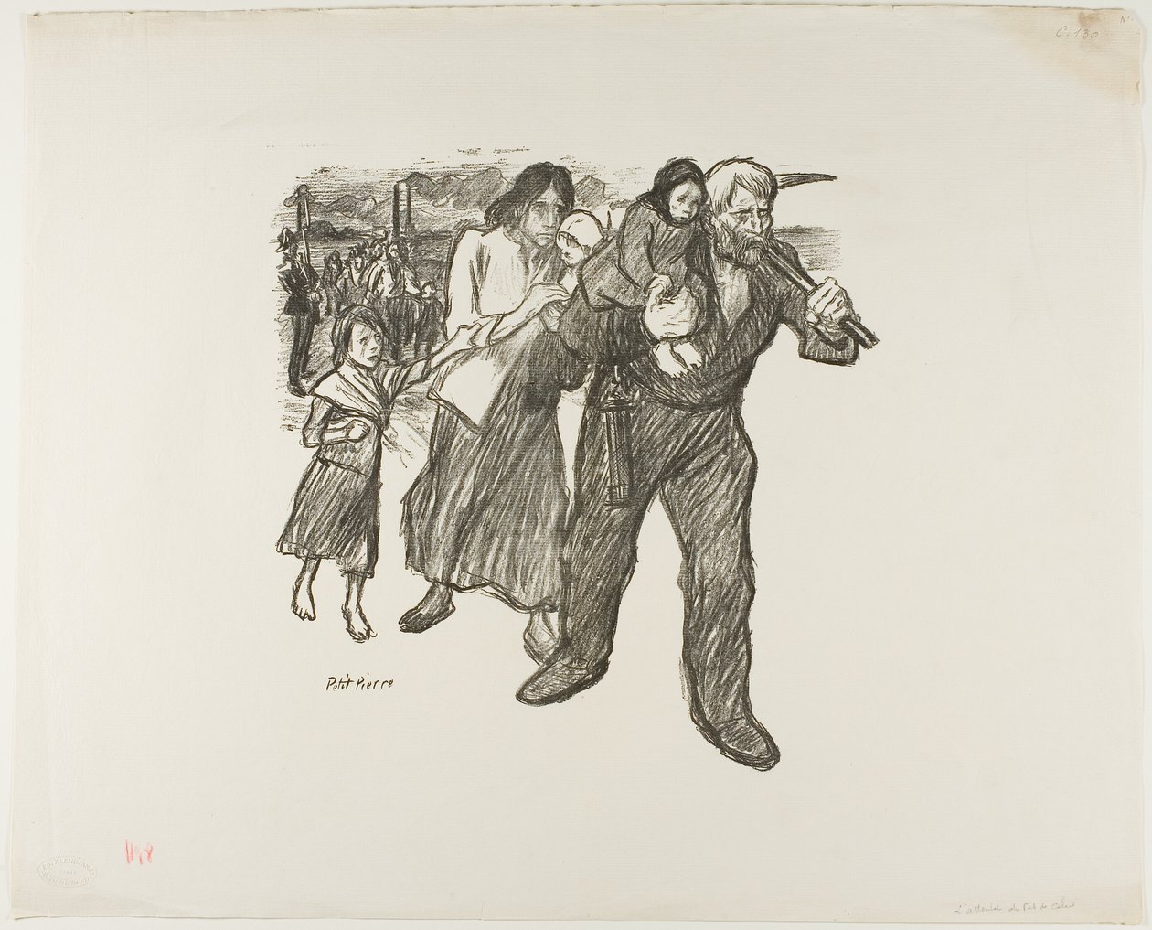 Forargelse i Pas-de-Calais af Théophile Alexandre Pierre Steinlen