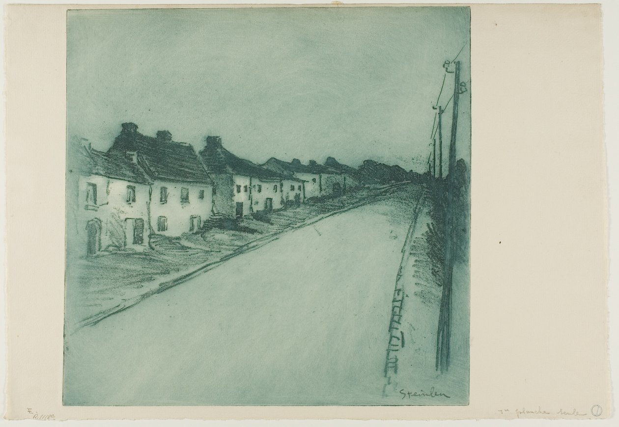 Vejen gennem en landsby af Théophile Alexandre Pierre Steinlen