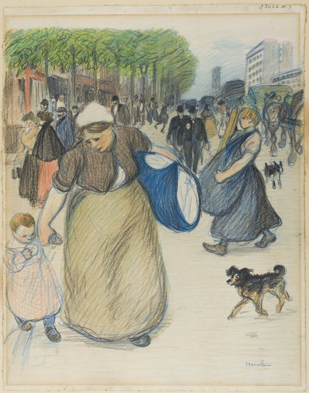 Gadebillede af Théophile Alexandre Pierre Steinlen